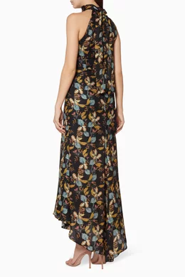 Nicholas ava floral top tie neck maxi