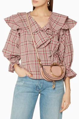 Chloe nile on sale minaudiere biscotti beige