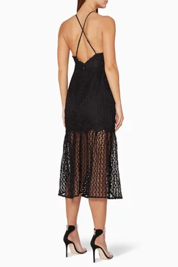 Buy La Maison Talulah Black Black Sweet Dreams Midi Dress for Women in UAE Ounass