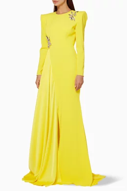 Alex perry yellow sales dress