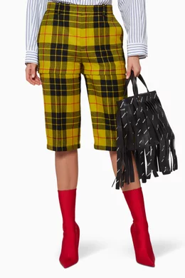 Balenciaga tartan pants outlet