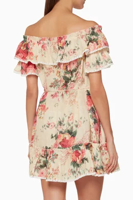 Zimmermann laelia frill cheap tier short dress