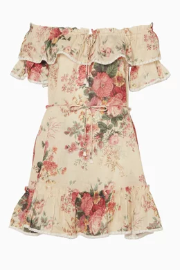 Zimmermann laelia frill tier short dress online