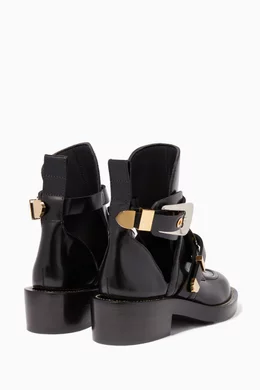 Buy Balenciaga Black Black Ceinture Ankle Boots for Women in UAE Ounass