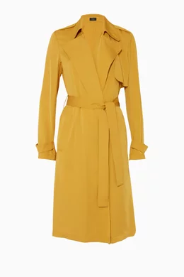 Theory silk sales trench coat