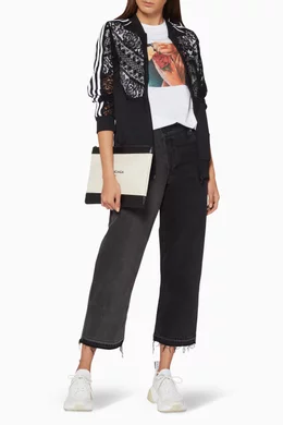 Buy Stella McCartney Black Stella McCartney X Adidas Lace Panel