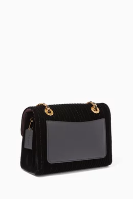 Coach quilted velvet hot sale parker shoulder bag
