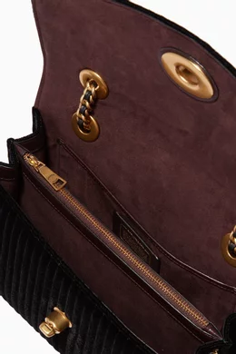 Coach quilted velvet parker shoulder bag best sale