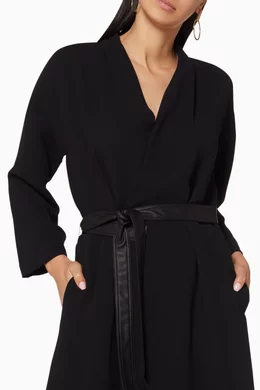 Vince belted wrap dress best sale