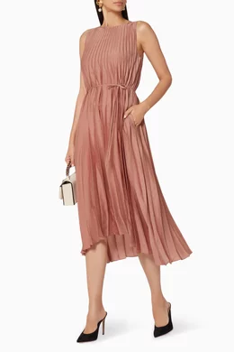 Vince pleated dress vintage on sale rose