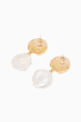 Lizzie fortunato coin reflection earrings new arrivals
