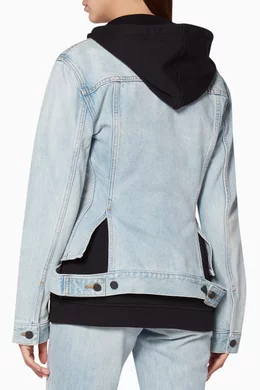 Alexander wang hotsell layered denim jacket