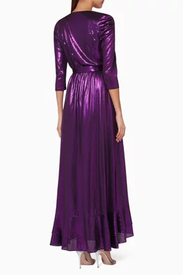 Retrofete flora dress purple shop