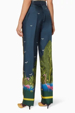 Buy F.R.S For Restless Sleepers Blue Midnight-Blue Printed Zelos Pants for  Women in UAE