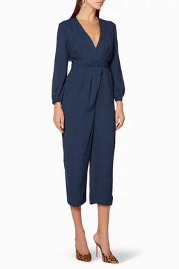 Whistles animal jacquard jumpsuit top