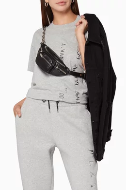 Black mini top attica fanny pack