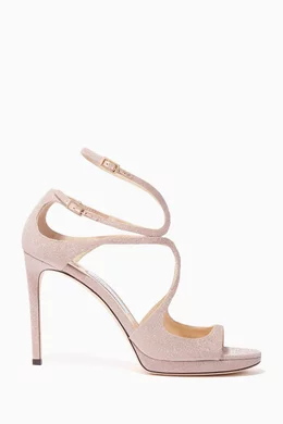 Buy Jimmy Choo Pink Ballet Pink Glitter Lance Sandals for Women in
