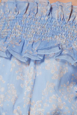Buy SHONA JOY Blue Ice Blue Emilia Maxi Dress for Women in UAE
