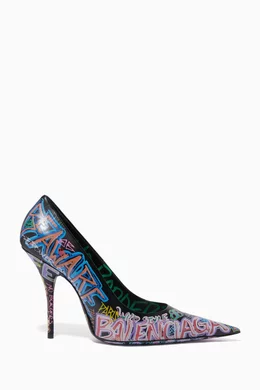 Balenciaga graffiti heels sales
