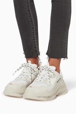 Balenciaga trainers womens white store