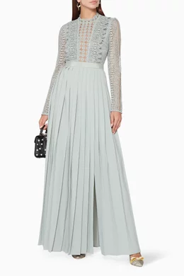 Grey on sale blue dress