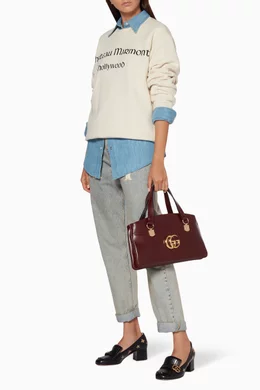 Buy Gucci Neutral Off White Oversized Chateau Marmont Sweatshirt for Women in UAE Ounass