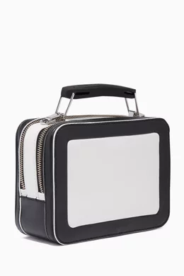 Marc jacobs box hotsell bag black and white