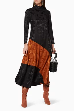 Ganni ackerly shop dress