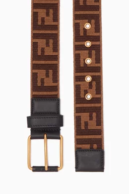 Fendi fabric logo belt top