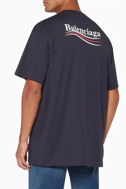 Balenciaga navy 2025 tee
