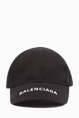 Balenciaga black logo cap top