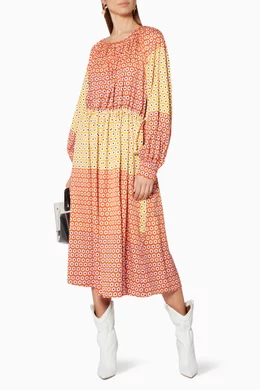 Buy Stine Goya Pink Multi Coloured Daisy Print Ophelia Dress for