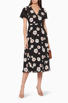 Zameeka silk floral dress outlet