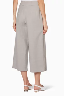 Buy Club Monaco Grey Yolande Wide Leg Pants for Women in UAE Ounass