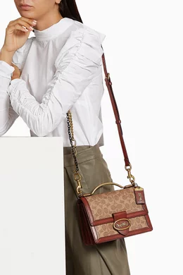 Coach riley top handle bag on sale