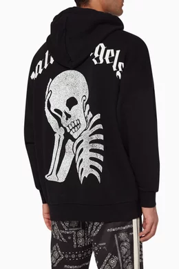 Palm angels top skeleton hoodie