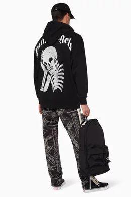 Palm angels hot sale skeleton hoodie
