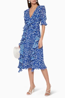 Buy La Maison Talulah Blue Mediterranean Minx Midi Dress for Women