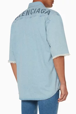 Balenciaga sales denim shirt