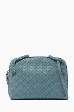 Buy Bottega Veneta Blue Nodini Intrecciato Nappa Cross Body Bag for Women in UAE Ounass