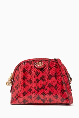 Ophidia small snakeskin hot sale shoulder bag