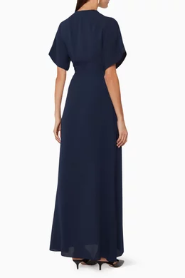 Nova frill wrap maxi dress store
