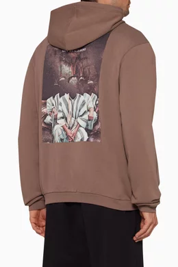 Oversized Graphic Printed Hoodie