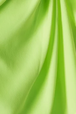 Buy Acler Yellow Laurel Knot Detail Mini Dress for Women in UAE Ounass