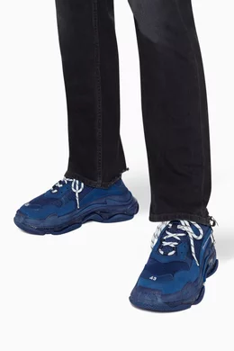 Balenciaga triple s mens navy online