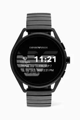 Buy Emporio Armani Black Matteo Connected Touchscreen Smartwatch