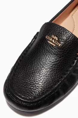 Buy Coach Black Marley Driver Shoes in Leather for Women in UAE
