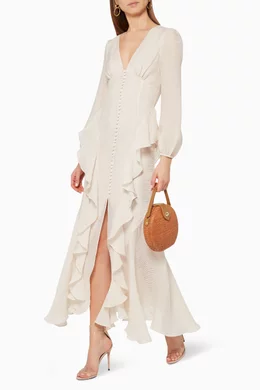 Shona joy ruffle midi dress online