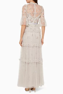 Needle and thread shimmer ditsy gown top