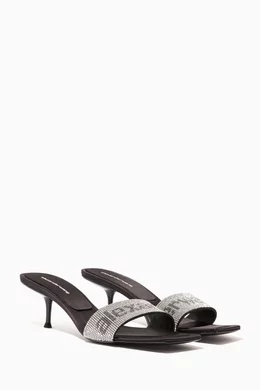 Alexander wang jessie crystal best sale slide